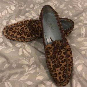 Lamberts on truex cheetah print moccasins